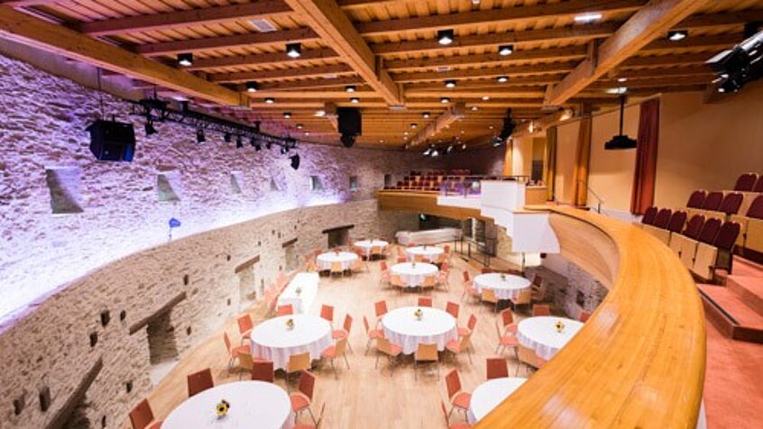 Granarium from above in Schlaining Castle.