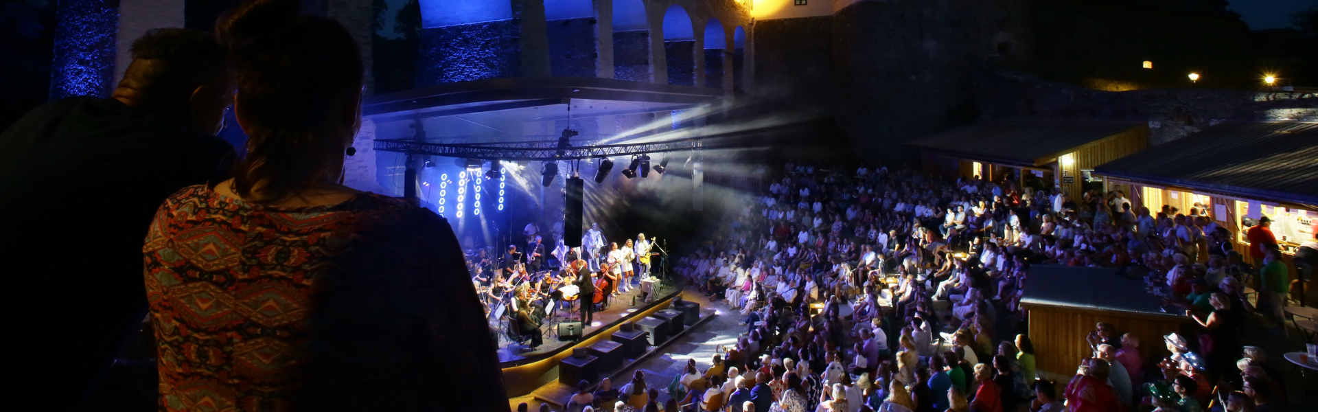 Concert in the castle arena of Schlaining Castle.