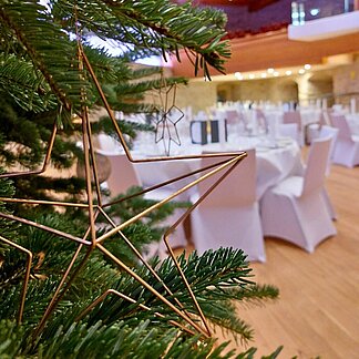 Christmas party in the Granarium at Schlaining Castle.