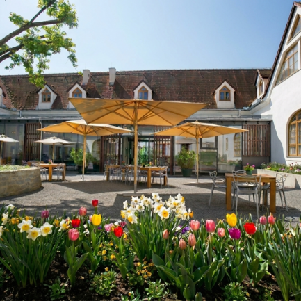Courtyard of the Burghotel Schlaining