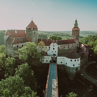 Bird's eye view of Schlaining Castle.