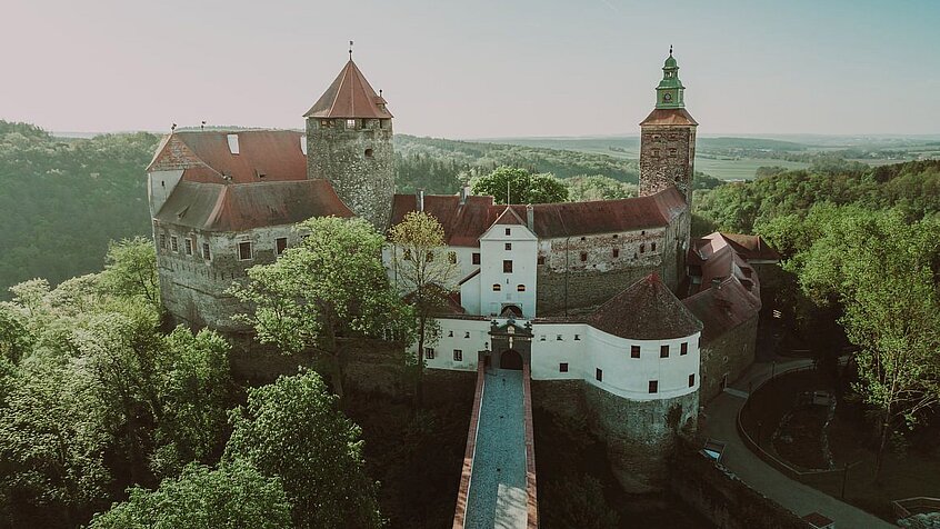 Bird's eye view of Schlaining Castle.