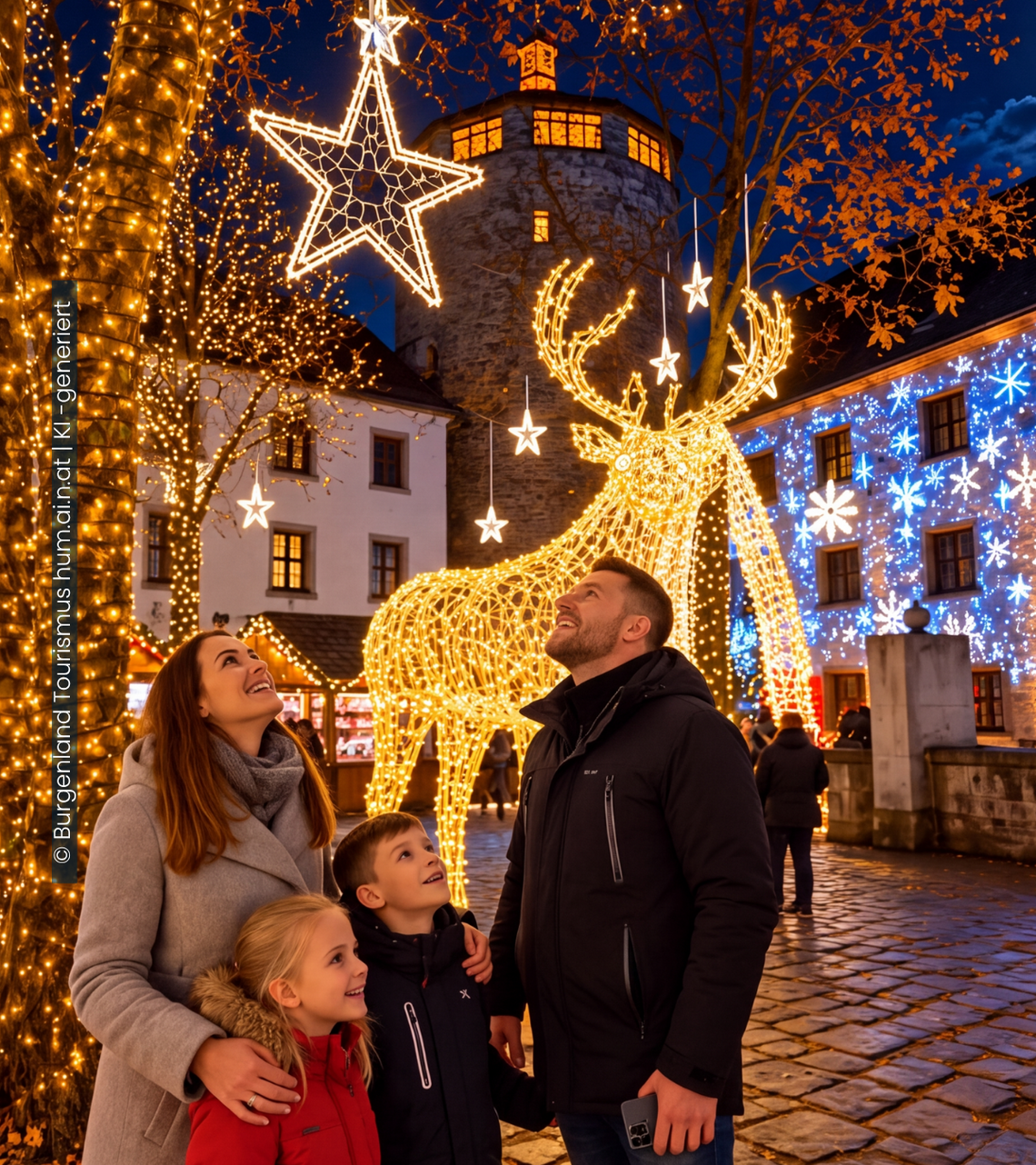 Winter Wonderland at Schlaining Castle (c) Burgenland Tourism, hum.ai.n.at AI-generated Winter Wonderland at Schlaining Castle (c) Burgenland Tourism, hum.ai.n.at AI-generated