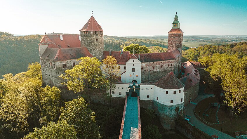 Bird's eye view of Schlaining Castle.