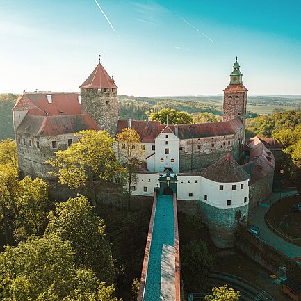 Bird's eye view of Schlaining Castle.