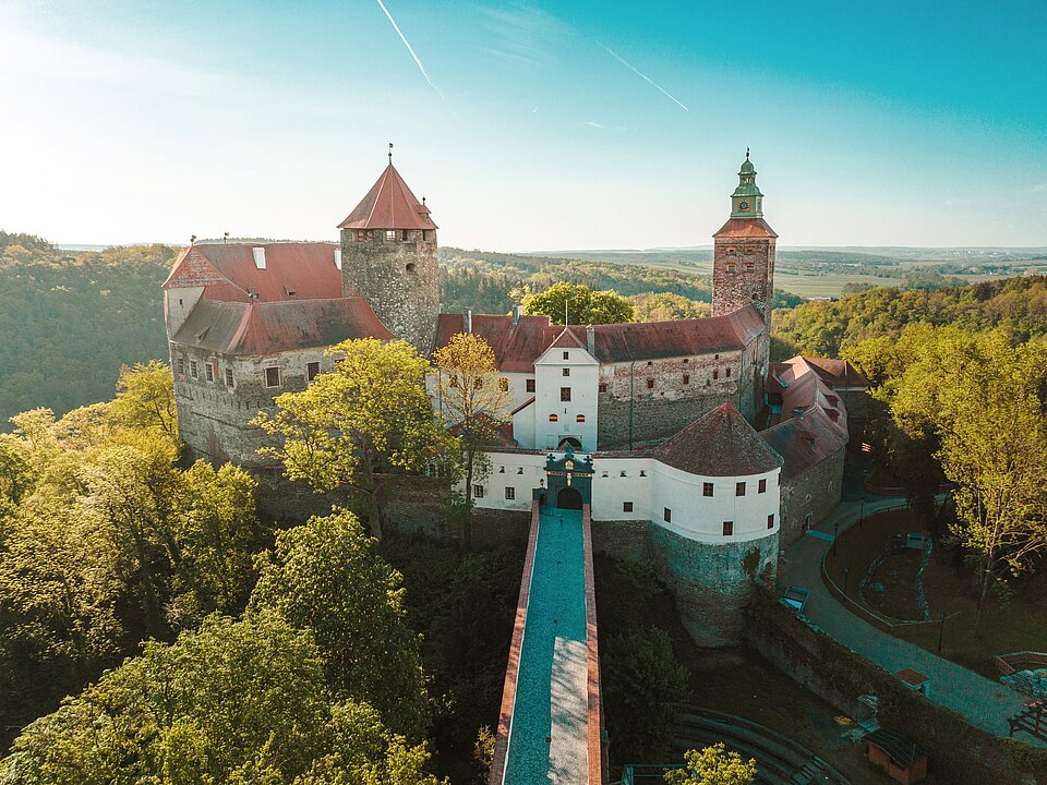 Bird's eye view of Schlaining Castle.