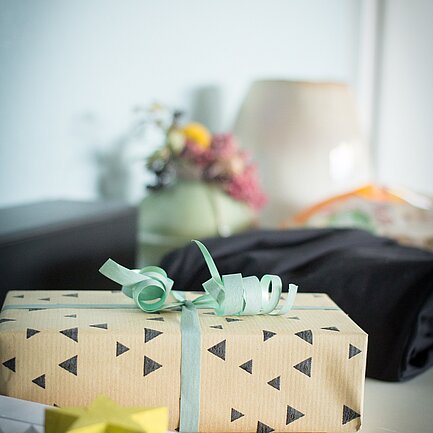 Gift on a table in the Burghotel Schlaining.