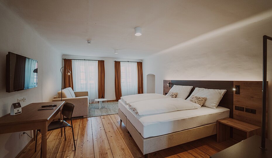 Junior suite at the Burghotel Schlaining.
