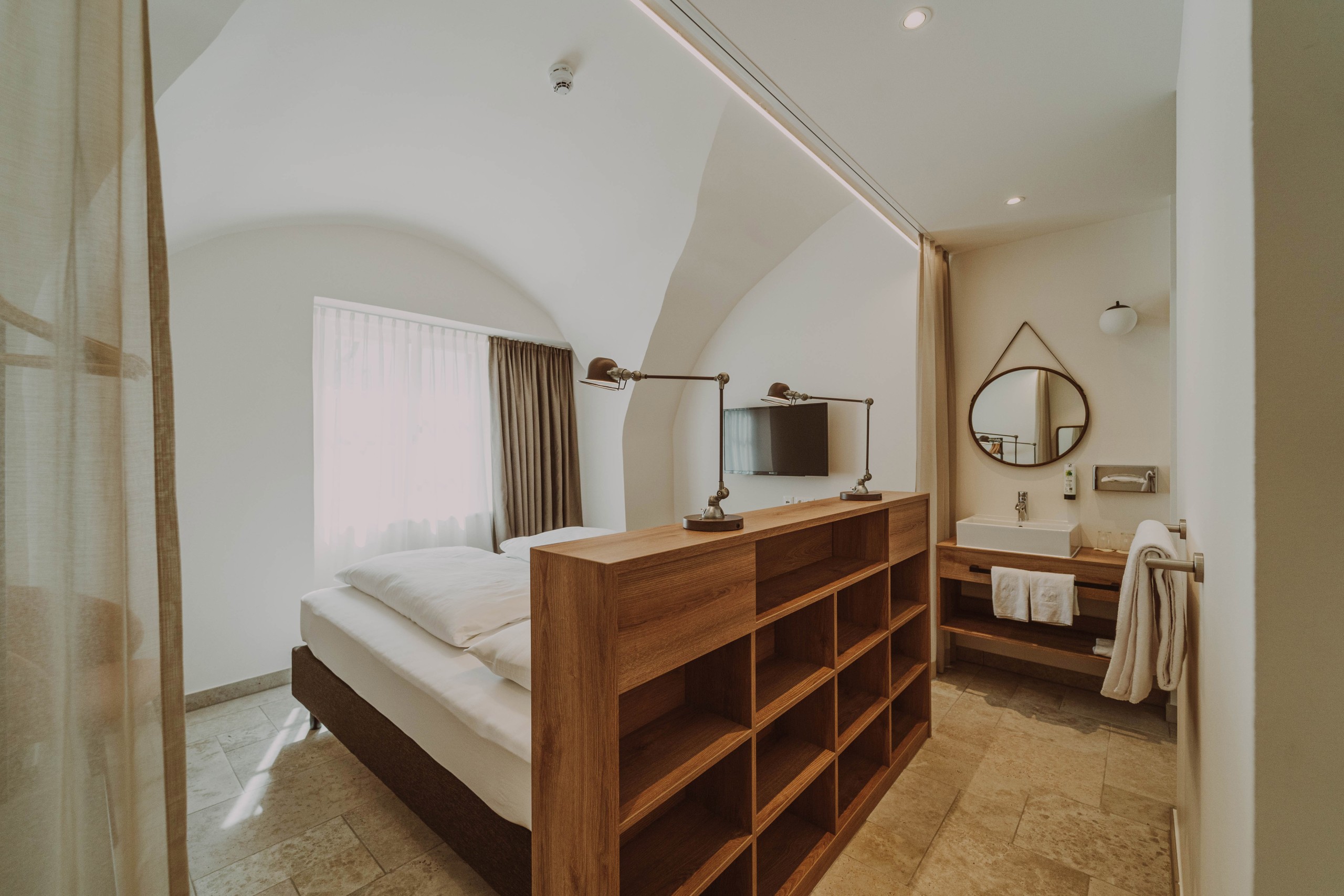 Superior double room at Burghotel Schlaining. Superior double room at Burghotel Schlaining.